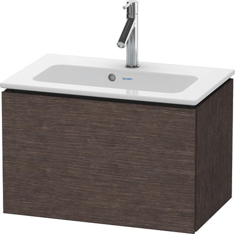 Duravit L-Cube Waschtischunterbau wandhängend Eiche dunkel gebürstet Matt 620x391x400 mm - LC6156072