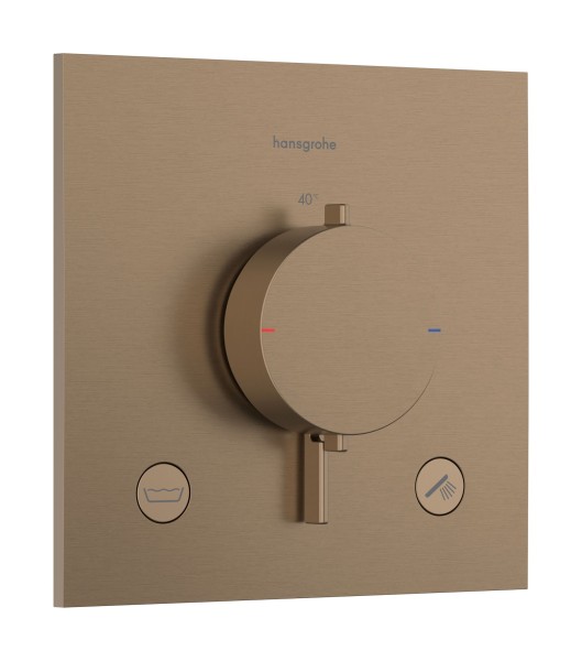 Hansgrohe Thermostat Unterputz Ecostat Comfort E Fertigset 2 Verb.m.Sicherungskombi. brushed bronze