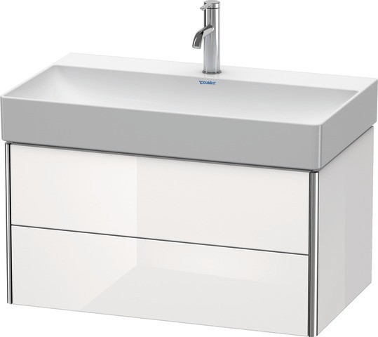 Duravit XSquare Waschtischunterbau wandhängend Nachtblau Seidenmatt 784x460x397 mm - XS416209898