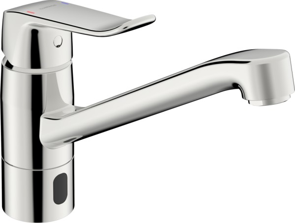 Hansa Einhandmischer Küchenarmatur HANSACARE 4613 3 V,, Ausladung 214 mm verchromt, 46132209
