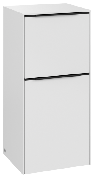 Villeroy & Boch Subway 3.0 Seitenschrank, 1 Auszug, 1 Tür, 400 x 860 x 346,5 mm, Pure White / Pure W