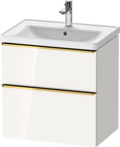 Duravit D-Neo Waschtischunterbau wandhängend Weiß Hochglanz 634x452x625 mm - DE4354034220000