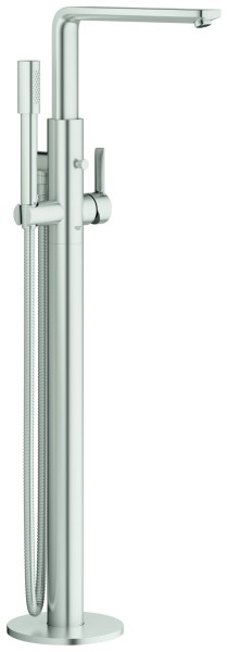 GROHE EH-Wannenbatterie Lineare 23792 Bodenmontage Fertigmontageset supersteel, 23792DC1