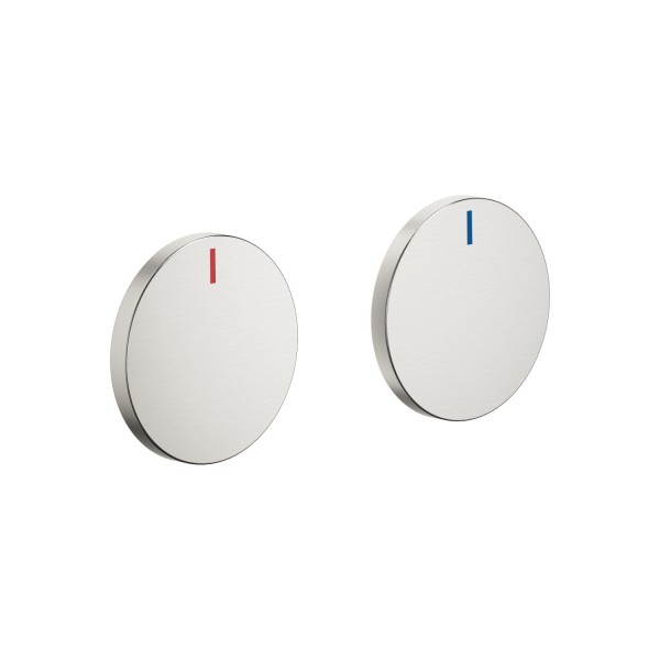 Dornbracht Set Griffeinsatz rot & blau CYO 11284811 Platin gebürstet