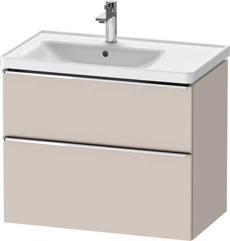 Duravit D-Neo Waschtischunterbau wandhängend Taupe Matt 784x452x625 mm - DE4357010910000