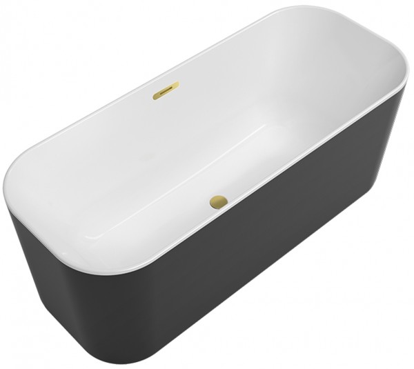Villeroy & Boch Badewanne Finion Wasserzulauf Emotion-Funktion Gold White Alpin, 177FIN7N3BCV301