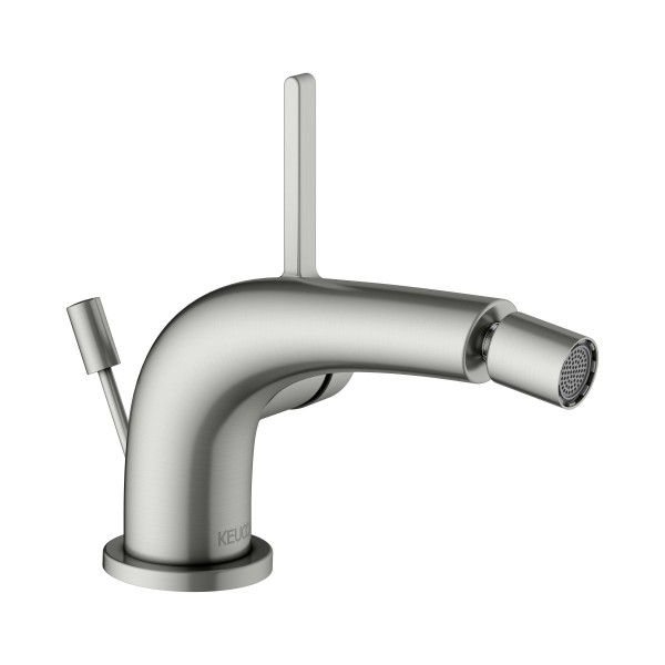 Keuco Bidetarmatur Edition 400 51509, m. Ablaufgrt., Edelstahl-finish, 51509060000