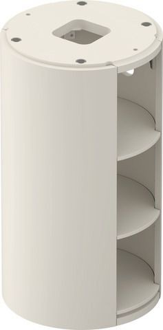 Duravit White Tulip Waschtischunterbau bodenstehend Nordic Weiß Seidenmatt 410x410x750 mm - WT423903
