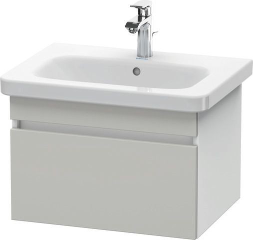 Duravit DuraStyle Waschtischunterbau wandhängend Betongrau & Weiß Matt 580x448x398 mm - DS638000718