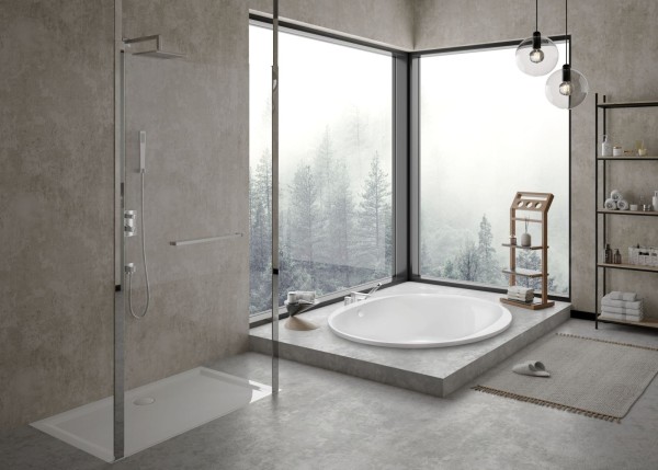 Hoesch Badewanne iSensi Rund 1500 Weiß, 3881.010