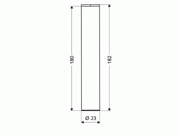 Schell Eckventil Designblende Baulänge 180mm 3/8" chrom