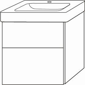 Sanipa Waschtischunterbau mit Auszügen 3way