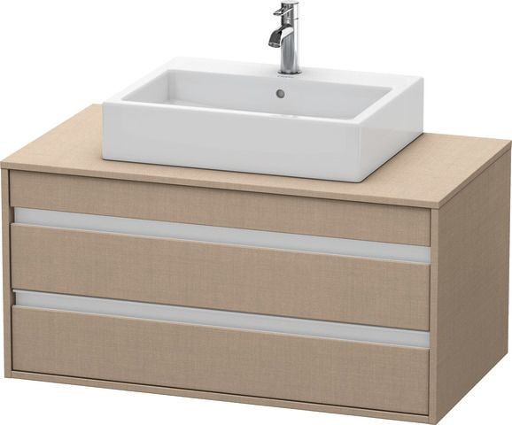 Duravit Ketho Konsolenwaschtischunterbau wandhängend Leinen Matt 1000x550x496 mm - KT665507575