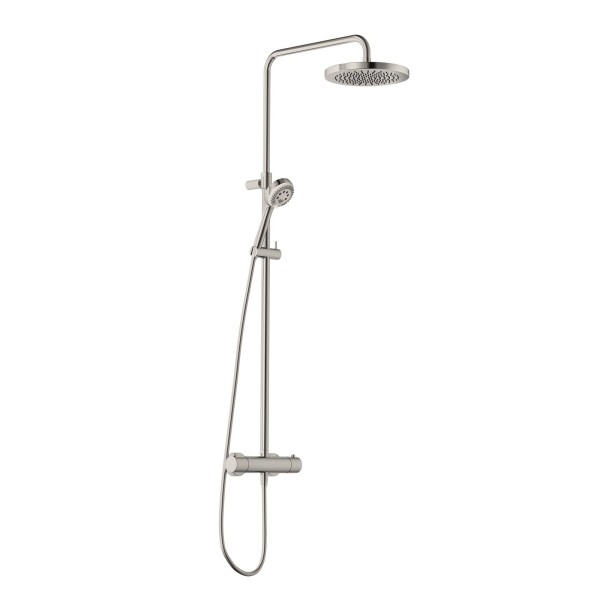 KLUDI LOGO Thermostat Dual Shower System, Kopfbrause 250 mm chrom