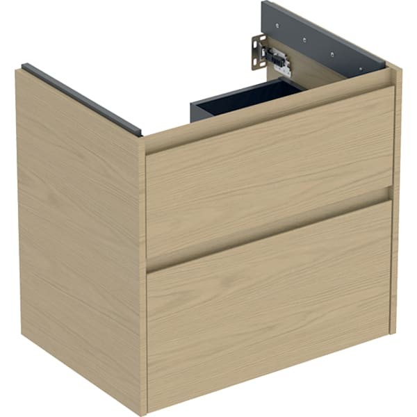 Geberit Renova Plan Unterschrank für Waschtisch, mit zwei Schubladen: 64.4x60.6x44.6cm, 504028PS1