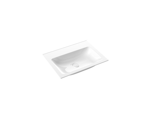 emco Waschbecken evo, ohne Armaturenbohrung, 611 mm, weiss glänzend, 957711460