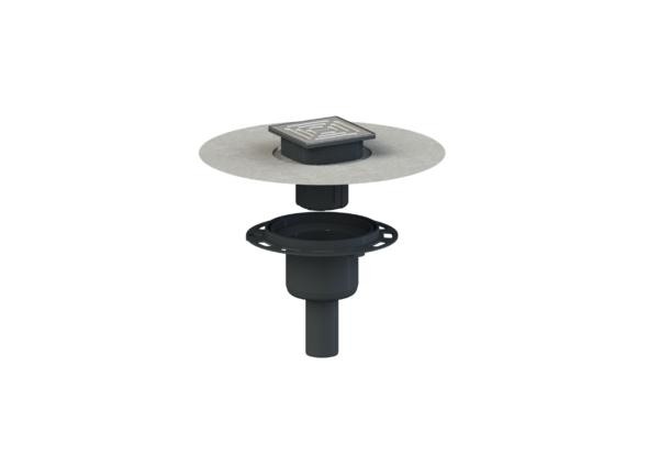 Dallmer Bodenablauf DallDrain Select senkr. OM, DN50, 120x120mm DN 50, 120x120mm, 517661