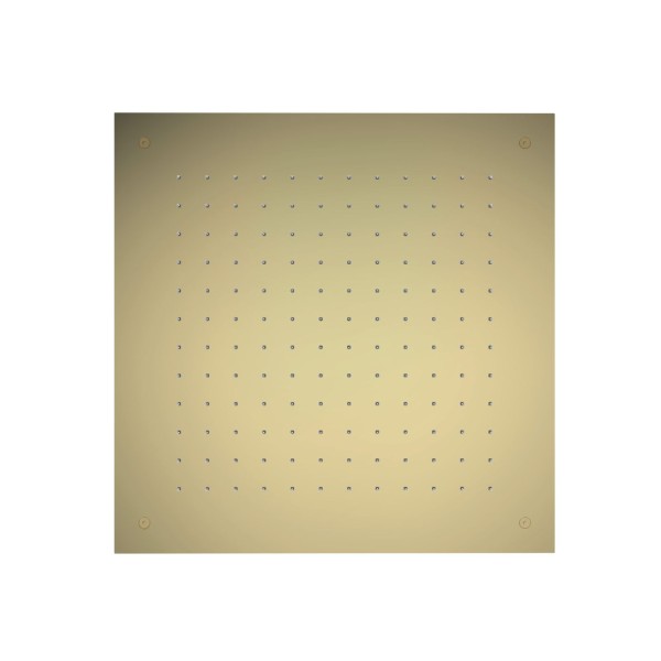 Herzbach LIVING SPA Deckeneinbau-Regenbrause 500x500mm PVD Gold, 30.650000.2.03