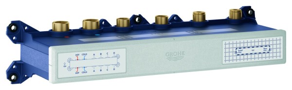 GROHE Thermostat-Unterputz-Einbaukörper Grohtherm Aqua Tiles, 106881 4 Ventile, 1068810000