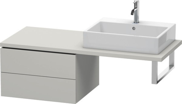 Duravit L-Cube Unterschrank für Konsole Betongrau Matt 620x547x400 mm - LC583800707