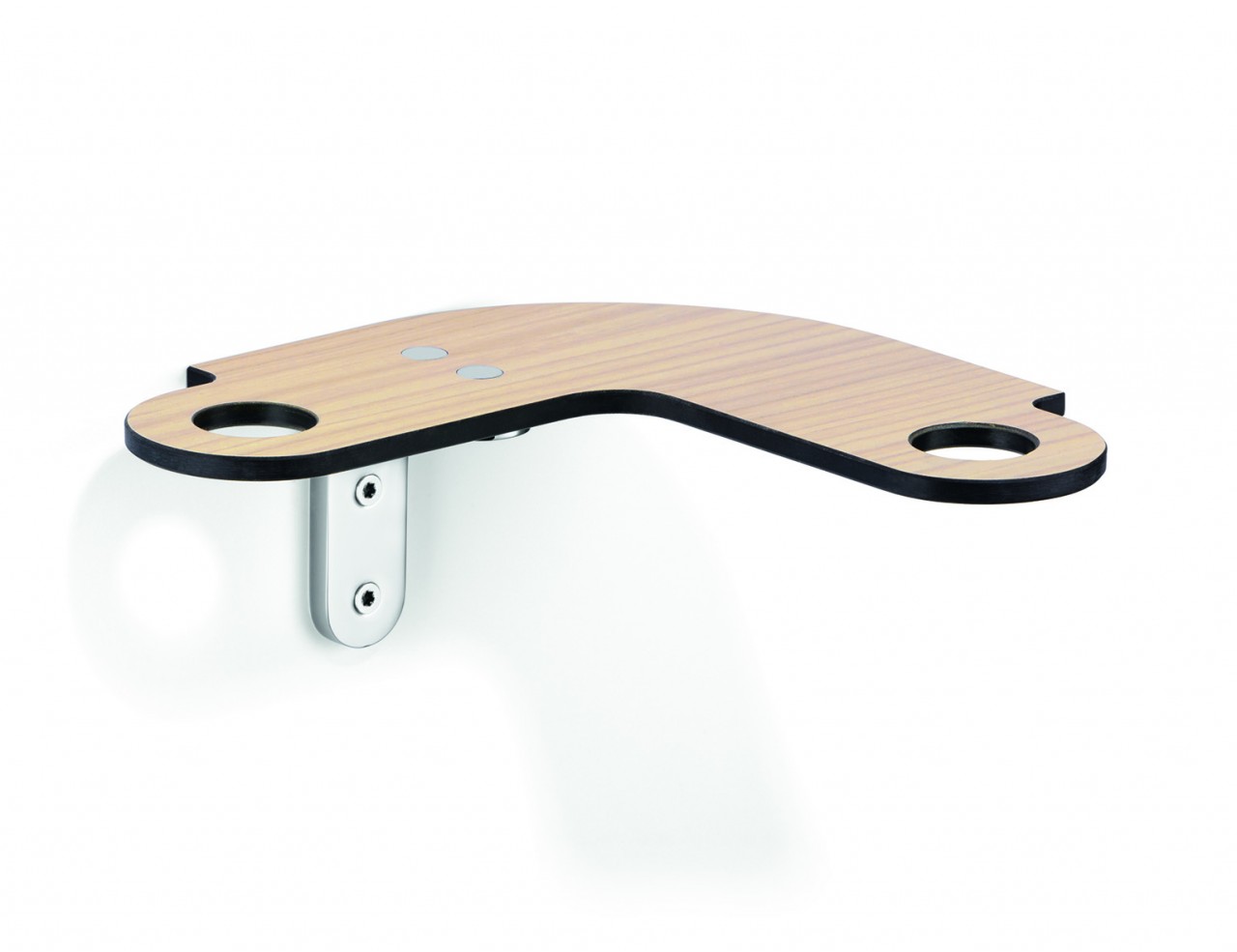 Giese Slimbord mit Halter für Rasierer Eckmodell links holzoptik, 30966-02 30966-02