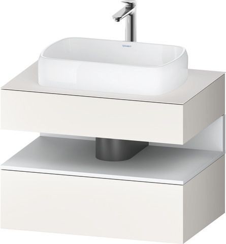 Duravit Qatego Konsolenwaschtischunterbau wandhängend Weiß Supermatt 800x550x600 mm - QA473001884000