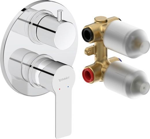 Duravit D-Code Einhebel-Wannenmischer Unterputz Set