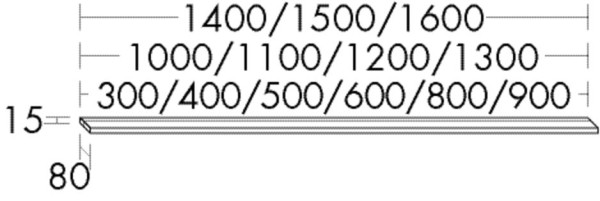 Burgbad Beleuchtung 15x600x80 , ACEG060