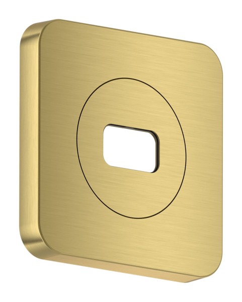 Hansgrohe AXOR ShowerSphere Rosette 120/120 softsquare, Brushed Gold Optic, 39769250