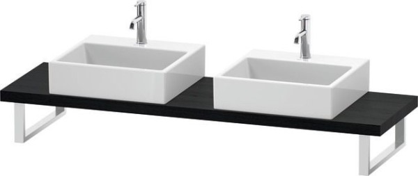 Duravit L-Cube Konsole Eiche Schwarz Matt 800x480x45 mm - LC101C01616