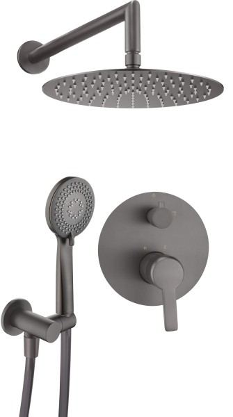 Neuesbad Serie 200 Unterputz-Duschset, Titan