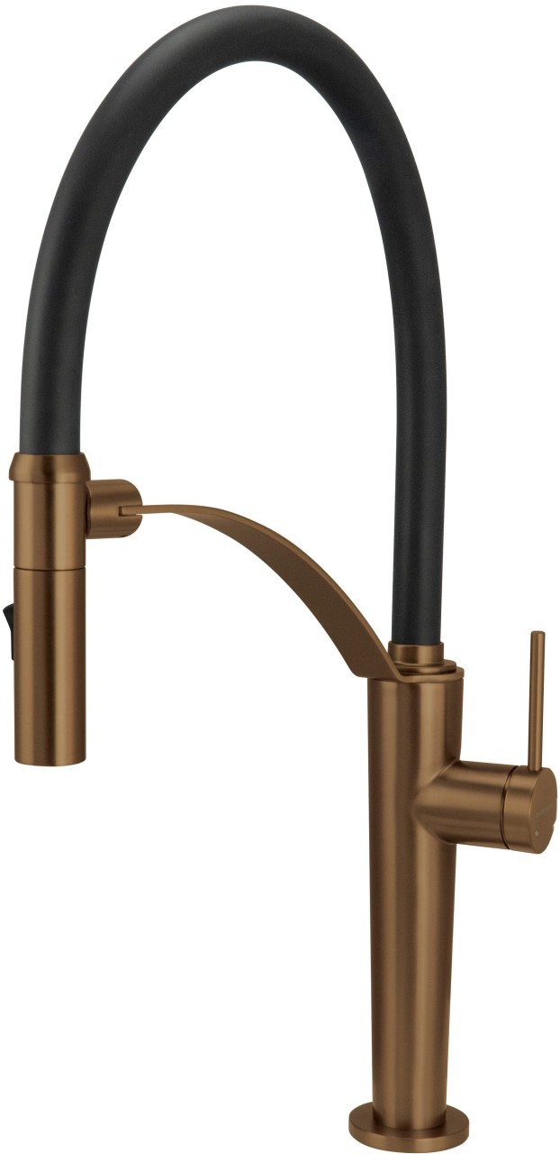 Neuesbad Spültischarmatur Mit Flexible Auslauf, 2-Funktion Spray, Bronze Gebürstet NB1DEBRCC72M1