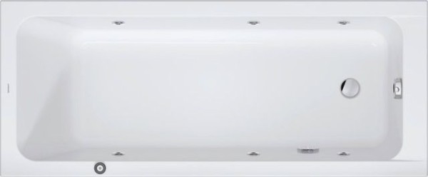 Duravit D-Code Whirlwanne 1700x700mm, Einbau