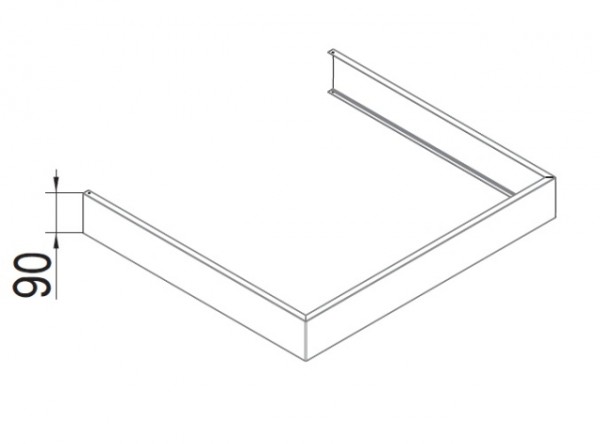 Hoesch weiße Aluminiumschürze für