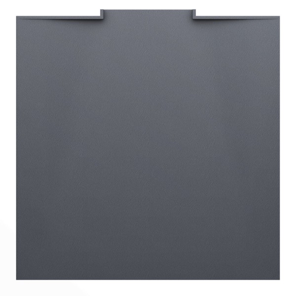 Laufen Duschwanne NIA 800x800x28 Marbond mit Wandablauf anthrazit, H2100300780001