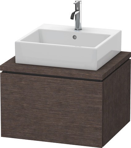 Duravit L-Cube Konsolenwaschtischunterbau wandhängend Eiche dunkel gebürstet Matt 620x547x400 mm - L
