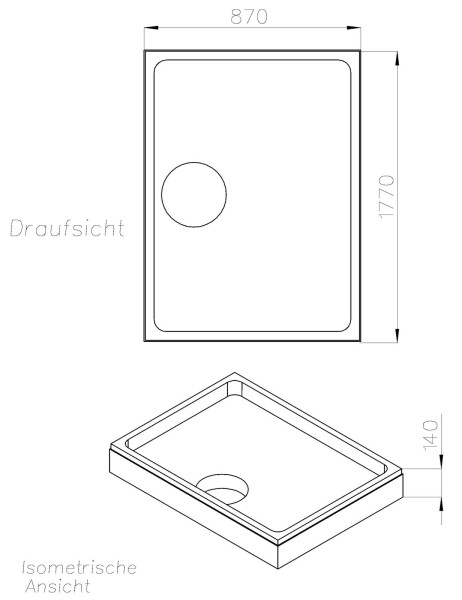 Neuesbad Wannenträger für Ideal Standard Ultra Flat 180x90x4,7