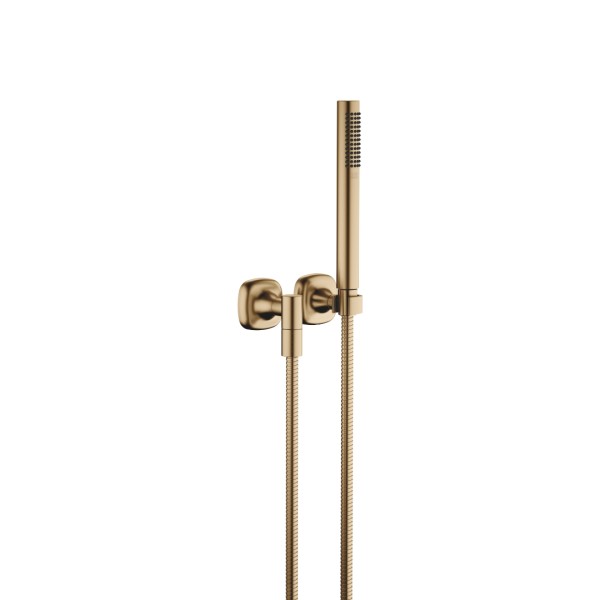 Dornbracht Schlauchbrausegarnitur mit Einzelrosetten COYA 27808404 Dark Brass gebürstet (PVD),278084