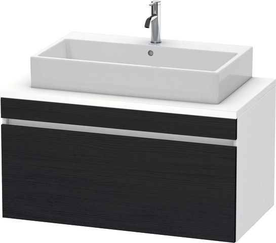 Duravit DuraStyle Konsolenwaschtischunterbau wandhängend Eiche Schwarz & Weiß Matt 1000x548x512 mm -