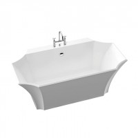 La Donna back to wall La Donna back to wall freistehende Badewanne, L 1645 W 875 H 600 mm