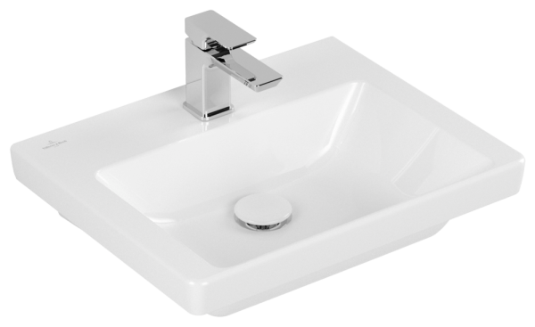 Villeroy & Boch Subway 3.0 Handwaschbecken, 500 x 400 x 145 mm, Weiß Alpin CeramicPlus, ohne Überlau