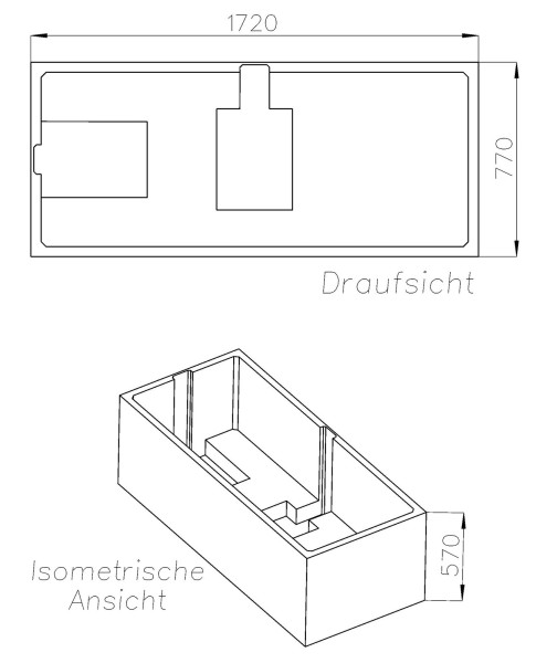 Neuesbad Wannenträger für Bette Starlet 175x80