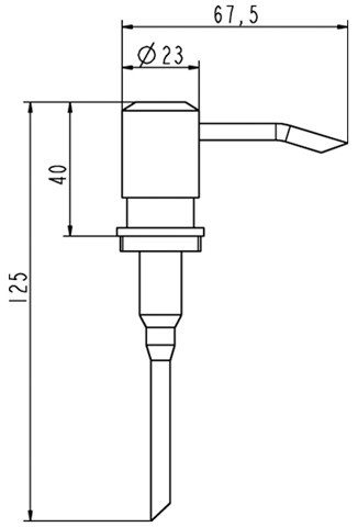 Ideal Standard JADO Ersatzpumpe zu Lotionsspender, H960002BX Matt Nickel