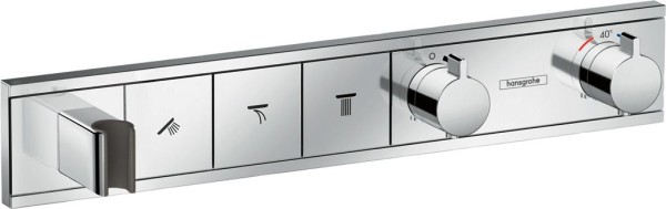 Hansgrohe Thermostat Unterputz RainSelect Fertigset 3 Verbraucher chrom, 15356000