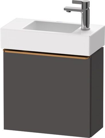 Duravit D-Neo Waschtischunterbau wandhängend Graphit Matt 484x222x440 mm - DE4219R04490000