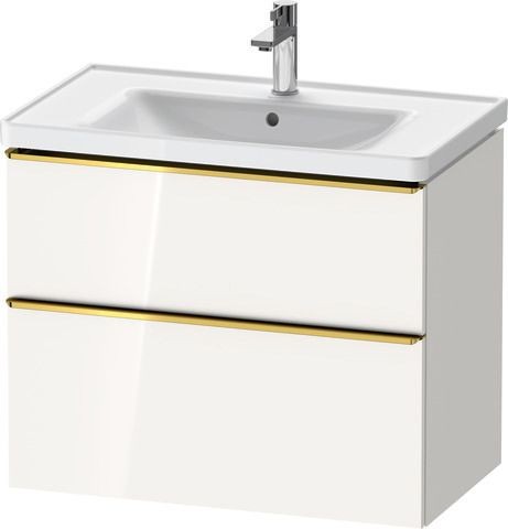 Duravit D-Neo Waschtischunterbau wandhängend Weiß Hochglanz 784x452x625 mm - DE4355034220000