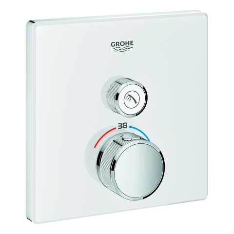 GROHE THM Grohtherm SmartControl 29153 eckig FMS 1 Absperrventil moon white, 29153LS0