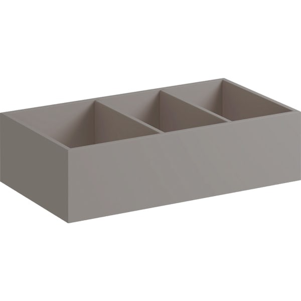 Geberit Xeno2 Schubladeneinsatz H-Teilung 37,3x6,2x20,8cm, sculturagrau, 500527001