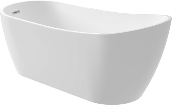 Neuesbad Serie 200 Freistehende Acryl-Badewanne, Asymmetrisch, 160 cm