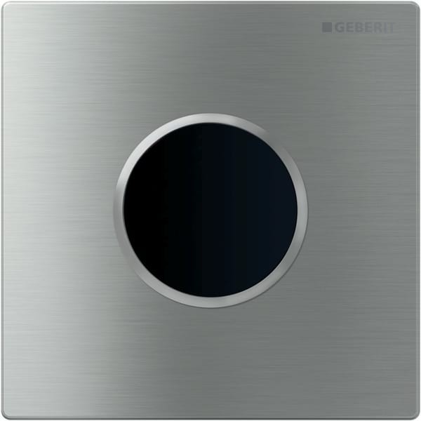 Geberit Urinal-Steuerung mit elektronischer Spülauslösung Netzbetrieb Sigma10 Edelstahl gebürstet, 1